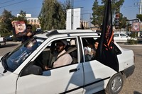 رژه خودروئی مردم قم به مناسبت سالگرد شهادت سردار سلیمانی+تصاویر