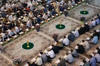 بزرگترین ترتیل خوانی قرآن در حرم حضرت معصومه(س) به روایت تصویر