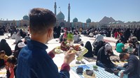 حال و هوای مسجد مقدس جمکران در لحظه تحویل سال نو به روایت تصویر