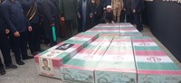 مراسم تشییع پیکر ۶شهید گمنام در قم برگزار شد+تصاویر