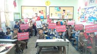 پیوستن دانش آموزان قمی به کمپین نه به چهارشنبه سوری خطرناک