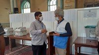 حضور پرشور مردم پای صندوق های رای
