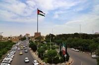 تصاویری از اهتزاز پرچم فلسطین در آستانه روز قدس در قم