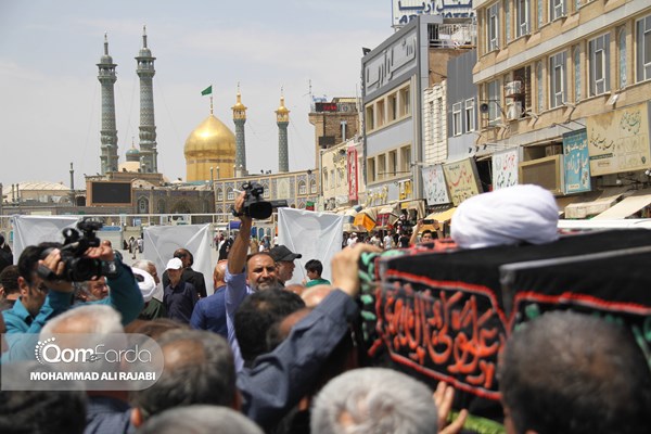 پیکر آیت‌الله طه‌محمدی در قم تشییع شد