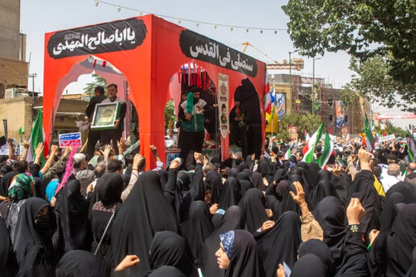 راهپیمایی جمعه خشم در استان قم