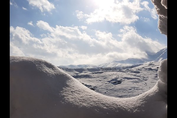 طبیعت برفی زیبای روستای خاوه+ تصاویر