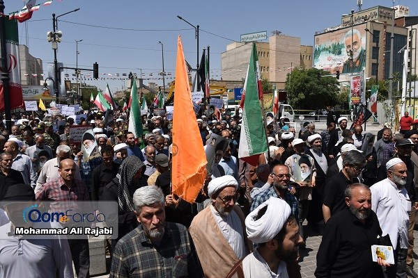 راهپیمایی سالگرد قیام خونین ۱۵ خرداد در قم برگزار شد