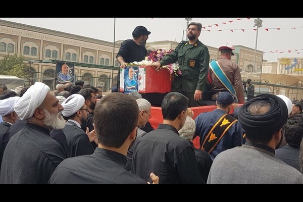خاک‌سپاری قاضی شهید در حرم حضرت معصومه