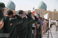 برگزاری مراسم صبحگاه مشترک نیروهای مسلح در مسجد مقدس جمکران به روایت تصویر