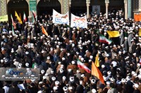گزارش تصویری | تجمع اعتراضی مردم قم و حوزویان در محکومیت اقدام نشریه فرانسوی