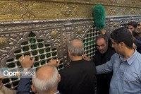  زیارت رئیس‌جمهور در حرم حضرت معصومه (س)