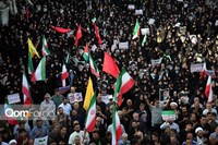 مراسم تشییع پیکر ۸ شهید جنایات رژیم صهیونی