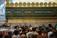 شب عید قربان در حرم بانوی کرامت