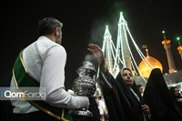 شب عید قربان در حرم بانوی کرامت