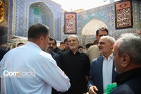  زیارت رئیس‌جمهور در حرم حضرت معصومه (س)