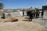 تلاش آتش نشانان قم برای پیشگیری از حوادث احتمالی چهارشنبه سوری
