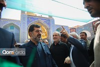  زیارت رئیس‌جمهور در حرم حضرت معصومه (س)