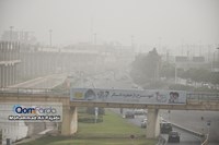 گزارش تصویری | تصاویری از میزان آلودگی هوا در قم