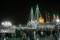 شب عید قربان در حرم بانوی کرامت