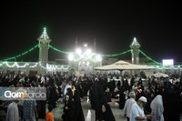 شب عید قربان در حرم بانوی کرامت