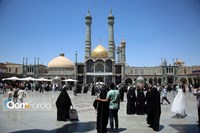 حرم بانوی کرامت در سالروز میلاد امام هشتم
