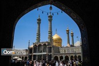 حرم بانوی کرامت در سالروز میلاد امام هشتم