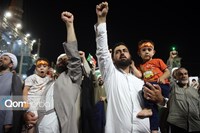 تجمع مردم قم علیه تجاوز آمریکا به کشور
