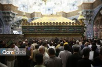 شب عید قربان در حرم بانوی کرامت