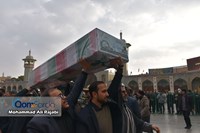 گزارش تصویری | آیین تشییع شهدای گمنام و یک جانباز شهید دفاع مقدس